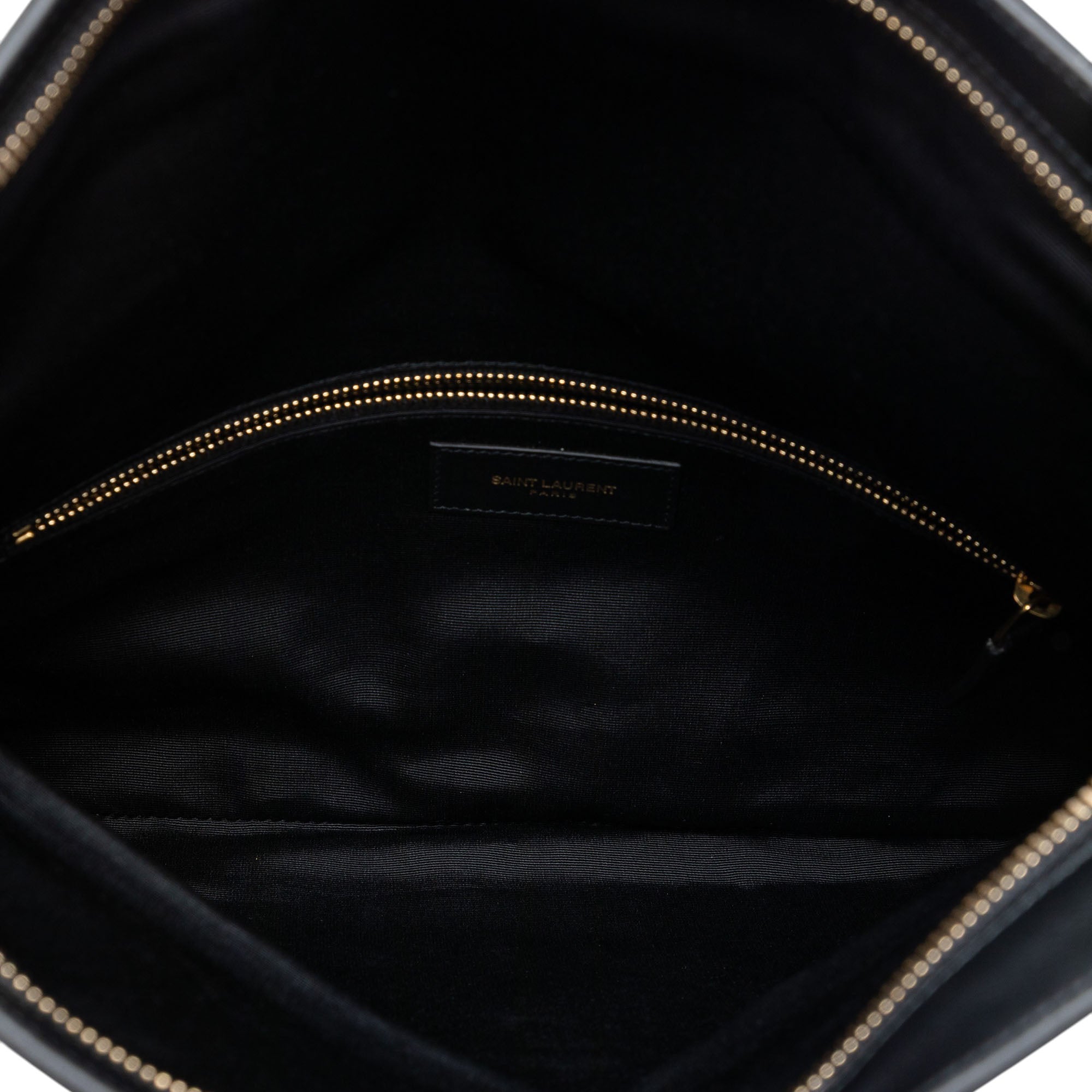 Saint Laurent Cuir Letters Fold Over Pochette