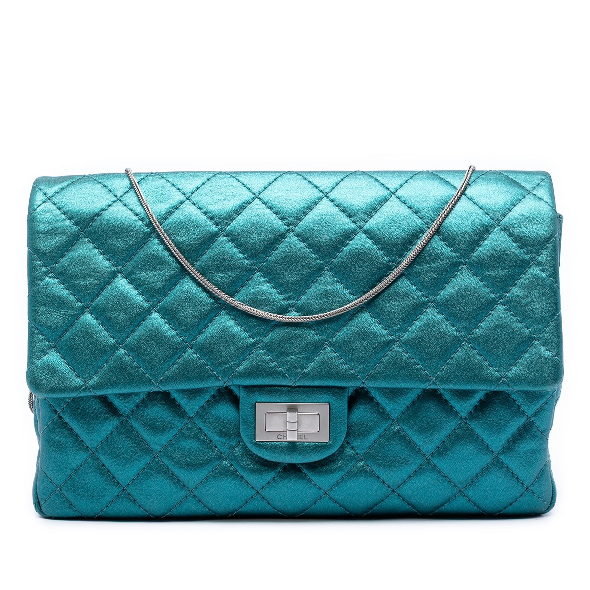 Chanel Matelassé Metallic Cuir de veau Reissue 2.55 à rabat 226