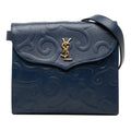 Saint Laurent embossé Cuir Arabesque Sac porté croisé