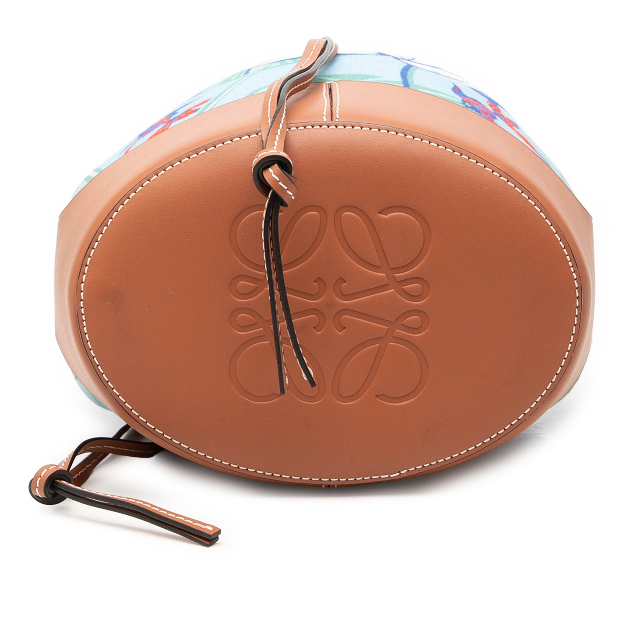 LOEWE Paulas Ibiza Small Toile Balloon Bucket Sac