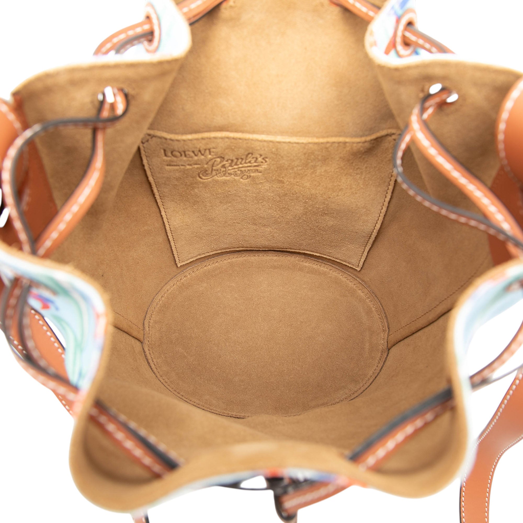 LOEWE Paulas Ibiza Small Toile Balloon Bucket Sac