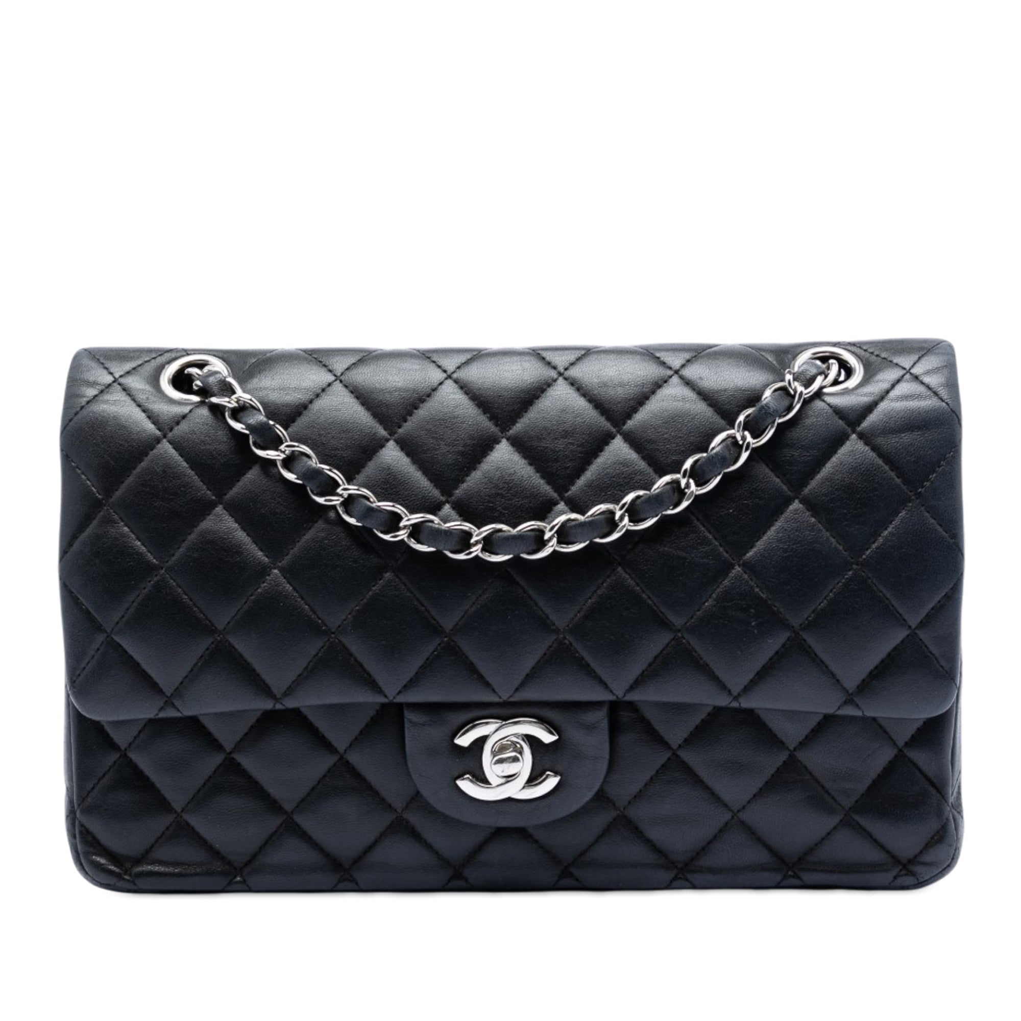 Chanel Medium Classic Cuir d’agneau Double rabat