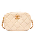 Chanel CC Matelassé Caviar Melody Chain Sac caméra