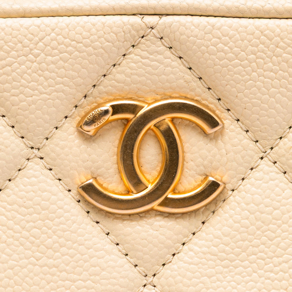 Chanel CC Matelassé Caviar Melody Chain Sac caméra