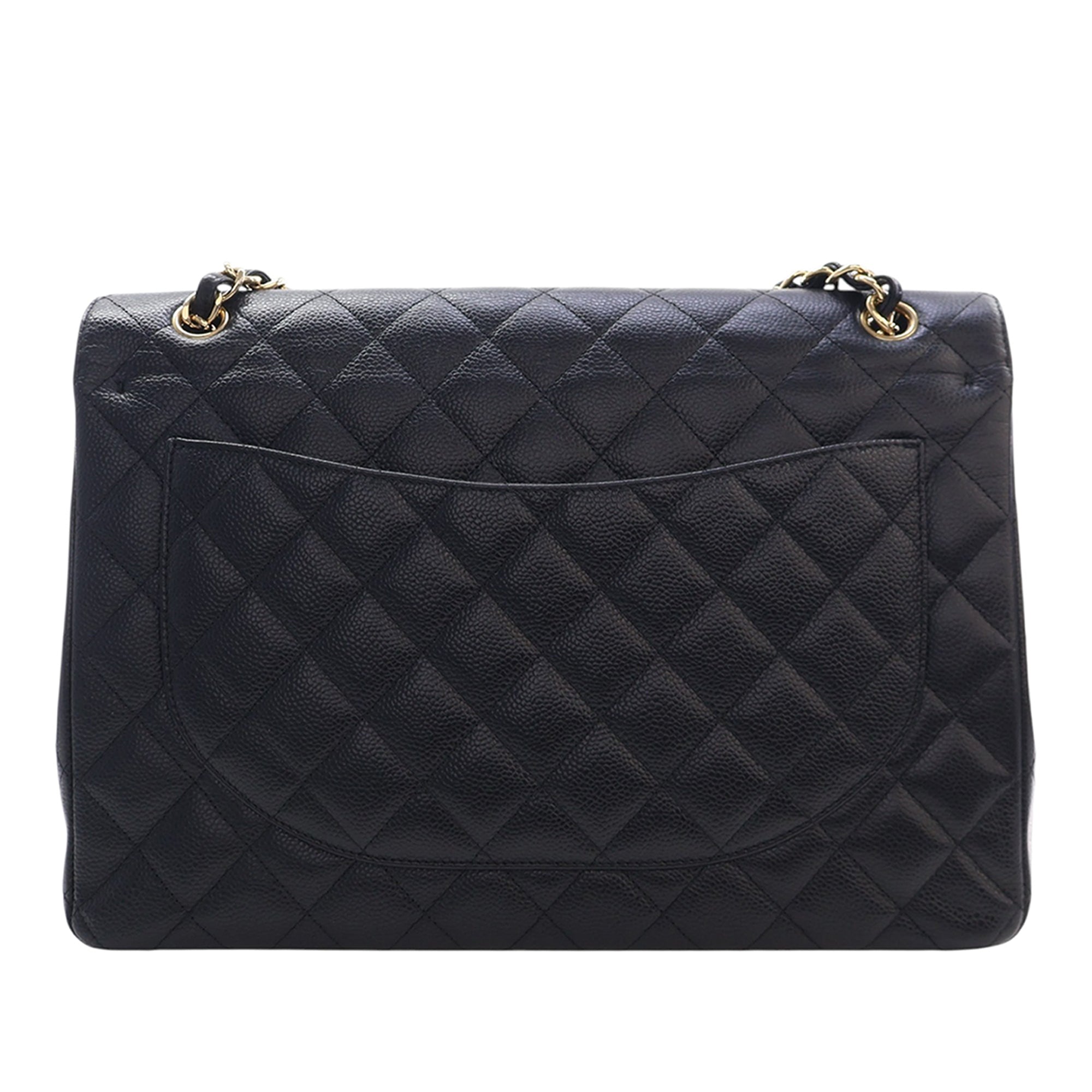 Chanel Maxi Classic Caviar Double rabat