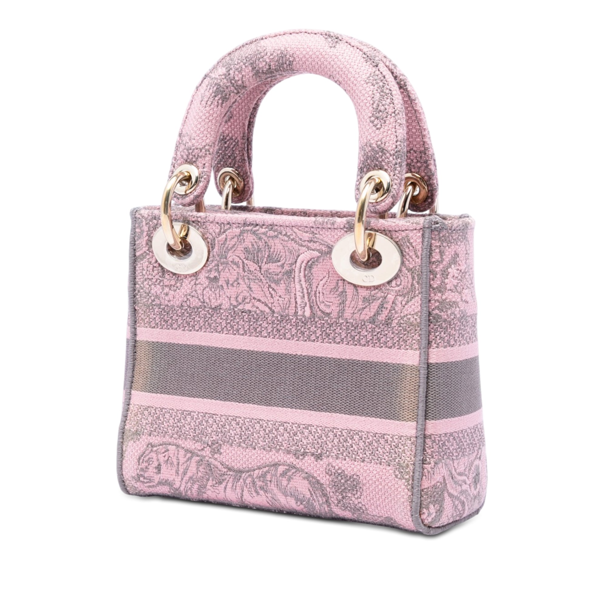 Dior Mini brodé Toile Toile De Jouy Lady D Lite