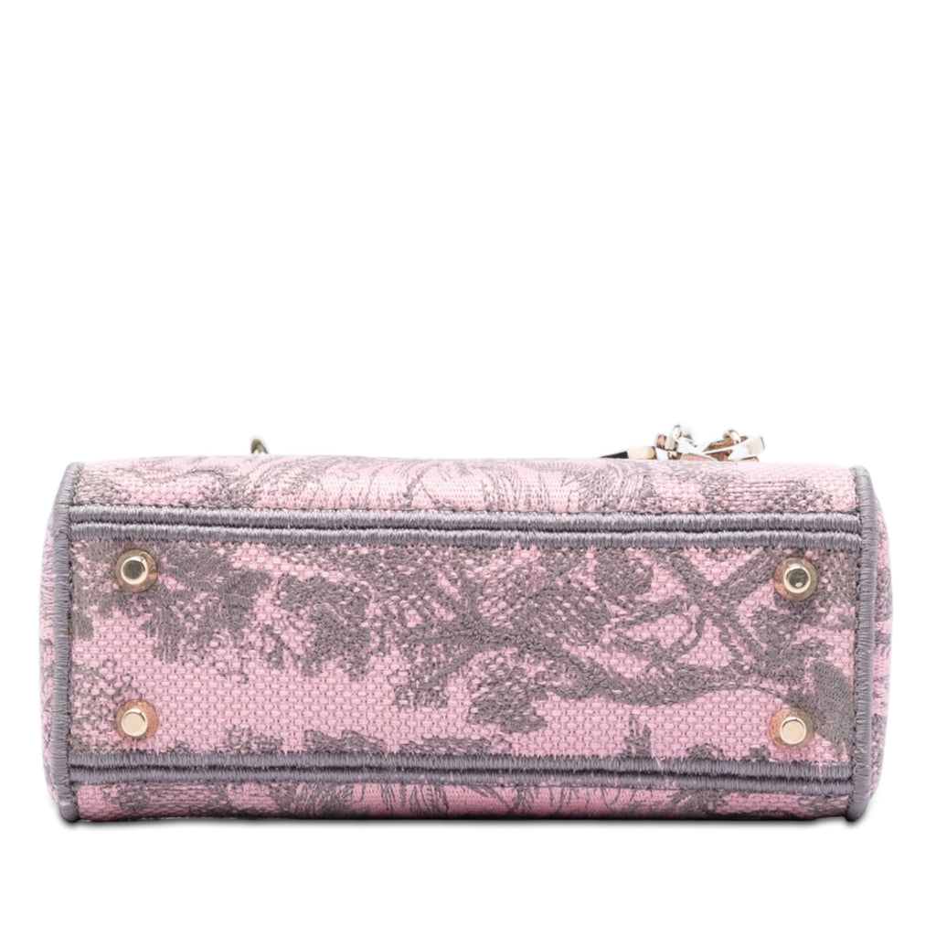 Dior Mini brodé Toile Toile De Jouy Lady D Lite