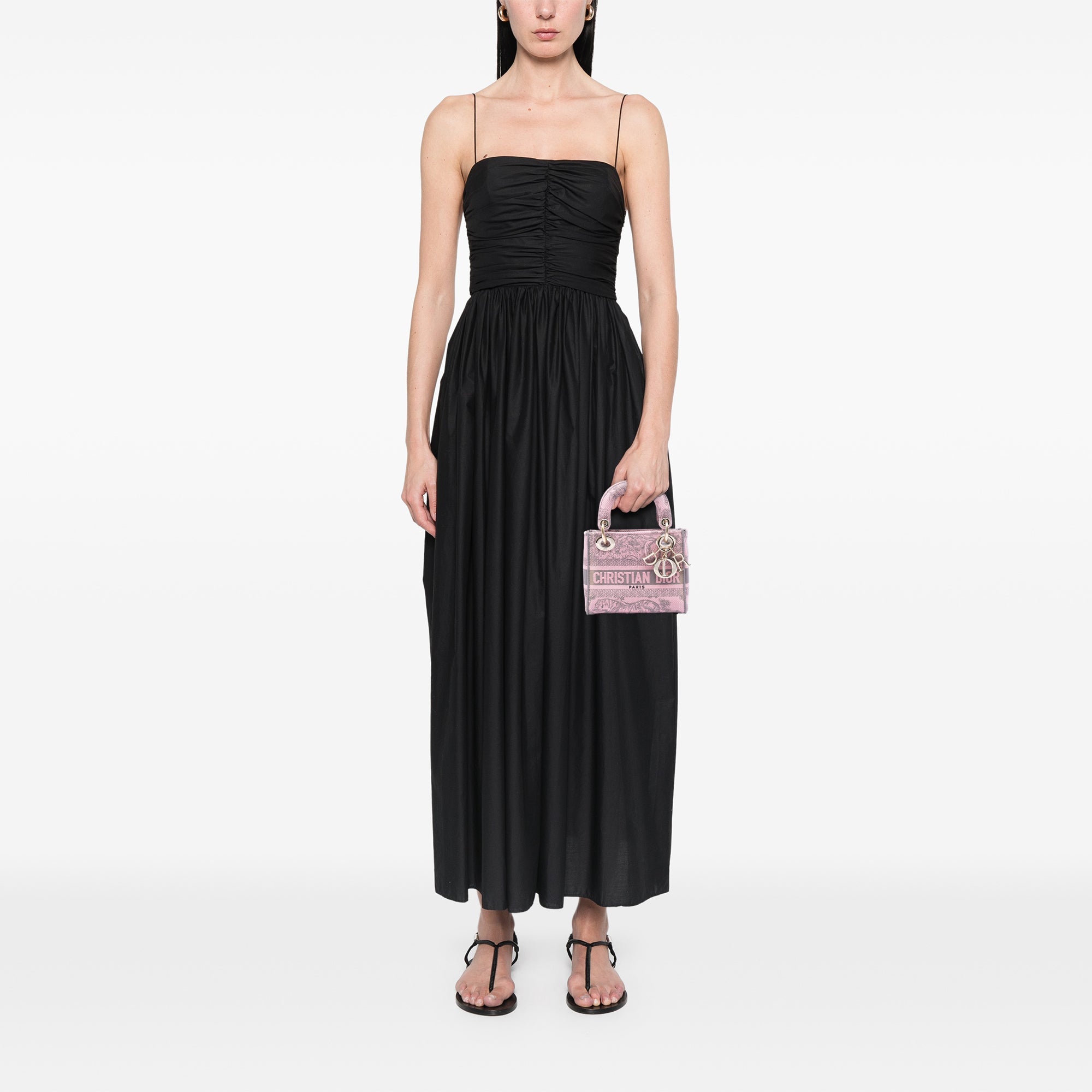 Dior Mini brodé Toile Toile De Jouy Lady D Lite