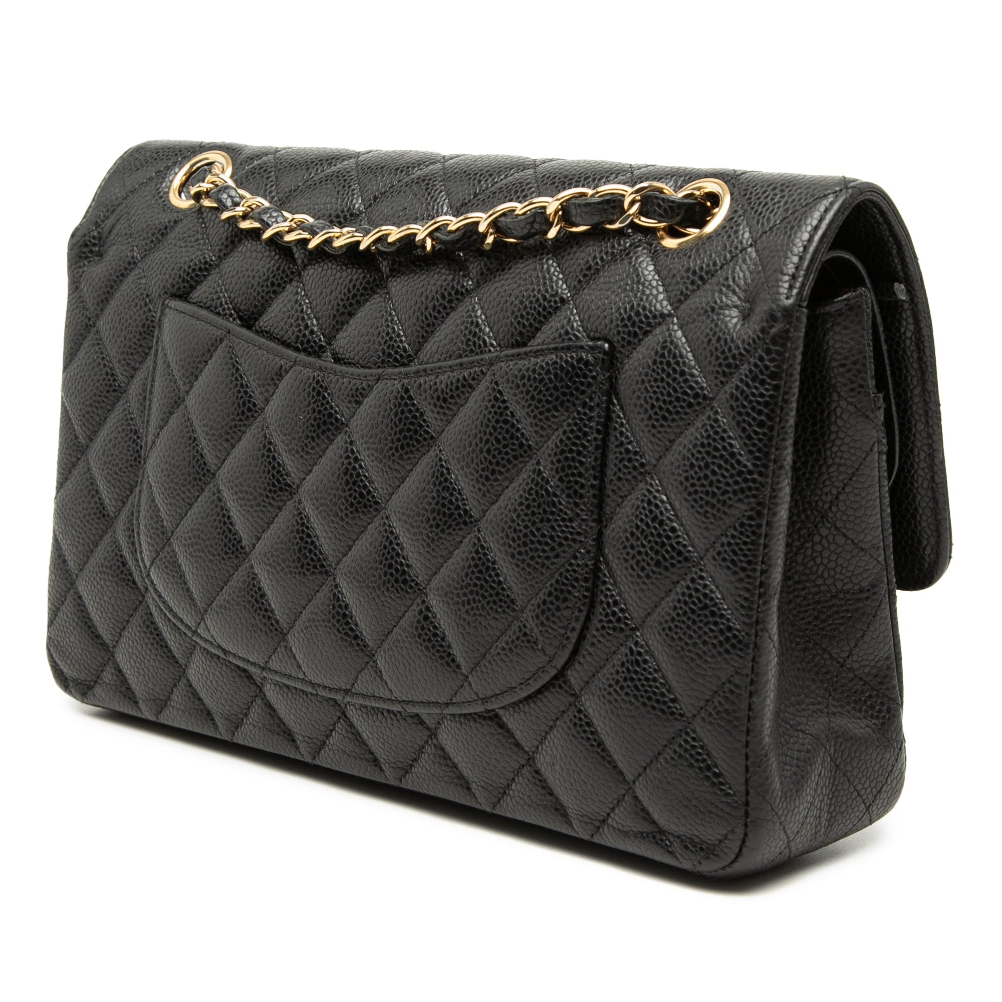 Chanel Medium Classic Caviar Double rabat