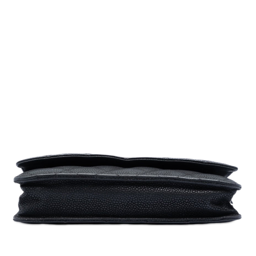 Chanel CC Matelassé Caviar Wallet on Chain