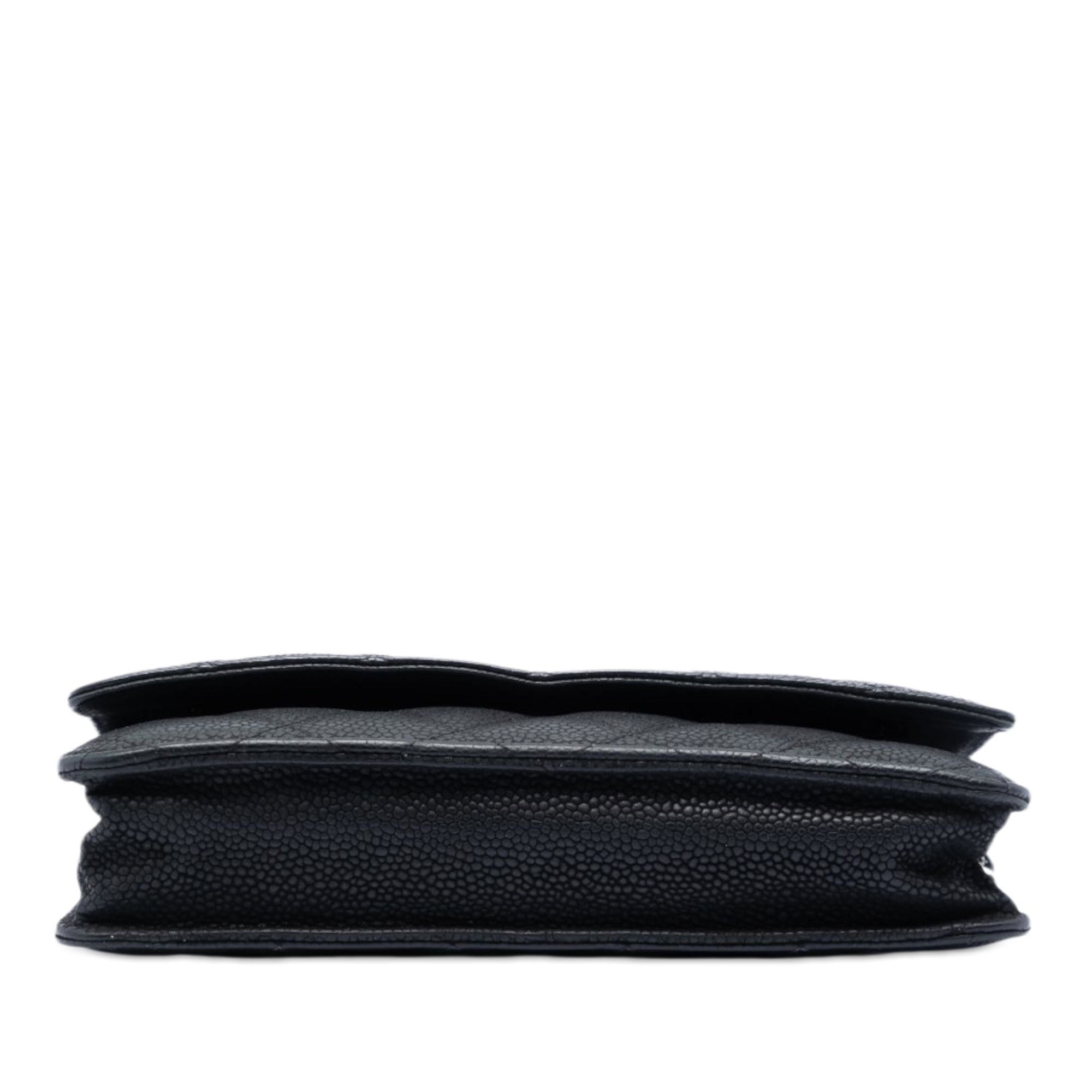 Chanel CC Matelassé Caviar Wallet on Chain