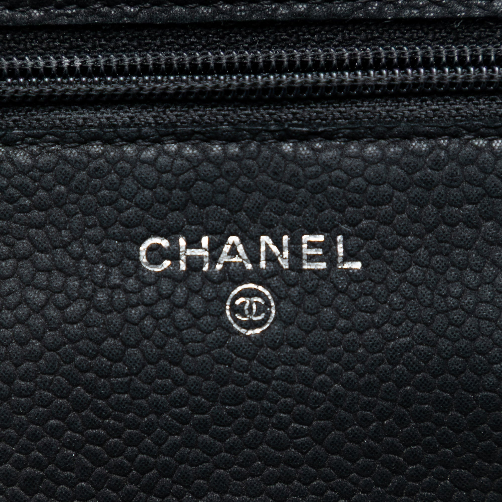 Chanel CC Matelassé Caviar Wallet on Chain