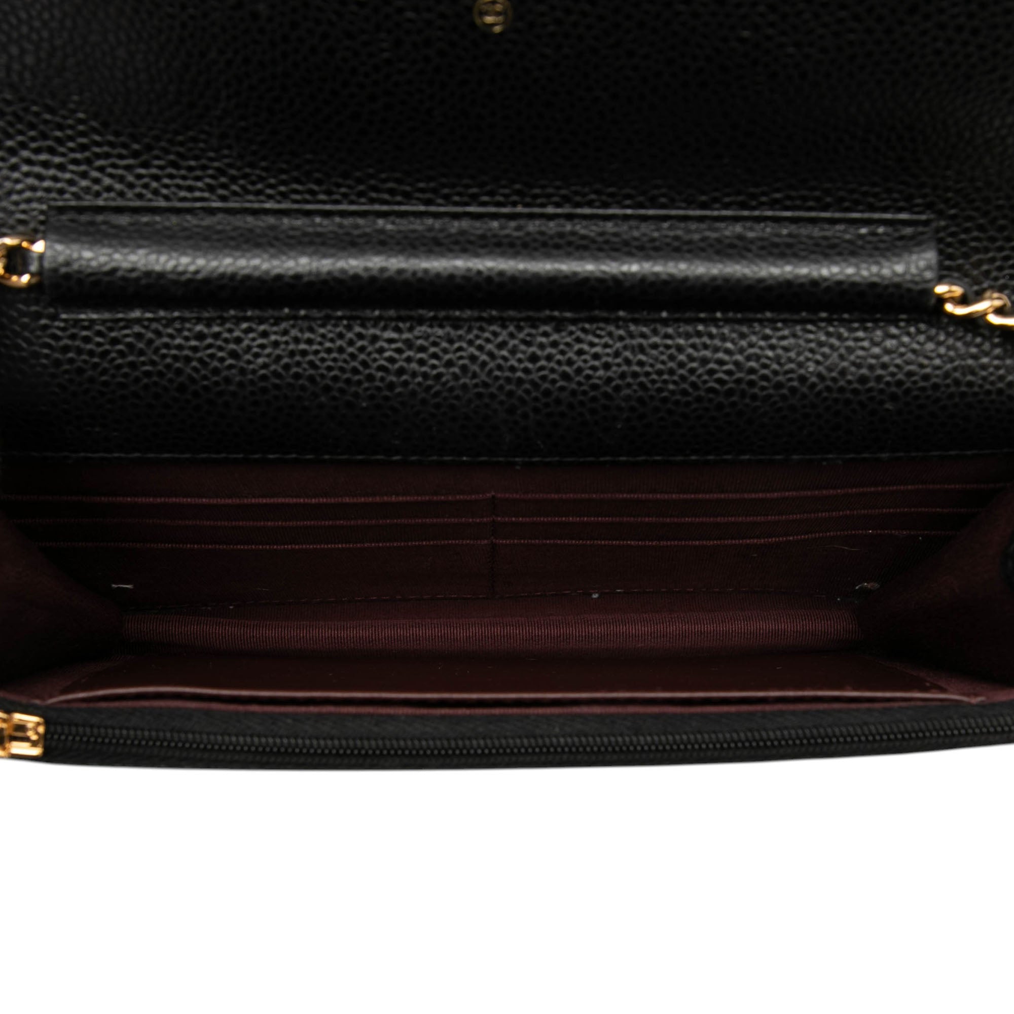 Chanel CC Matelassé Caviar Wallet on Chain