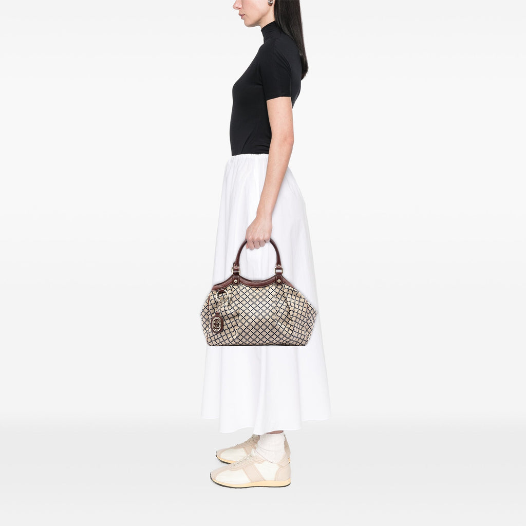 Gucci Medium Diamante Toile Sukey Cabas