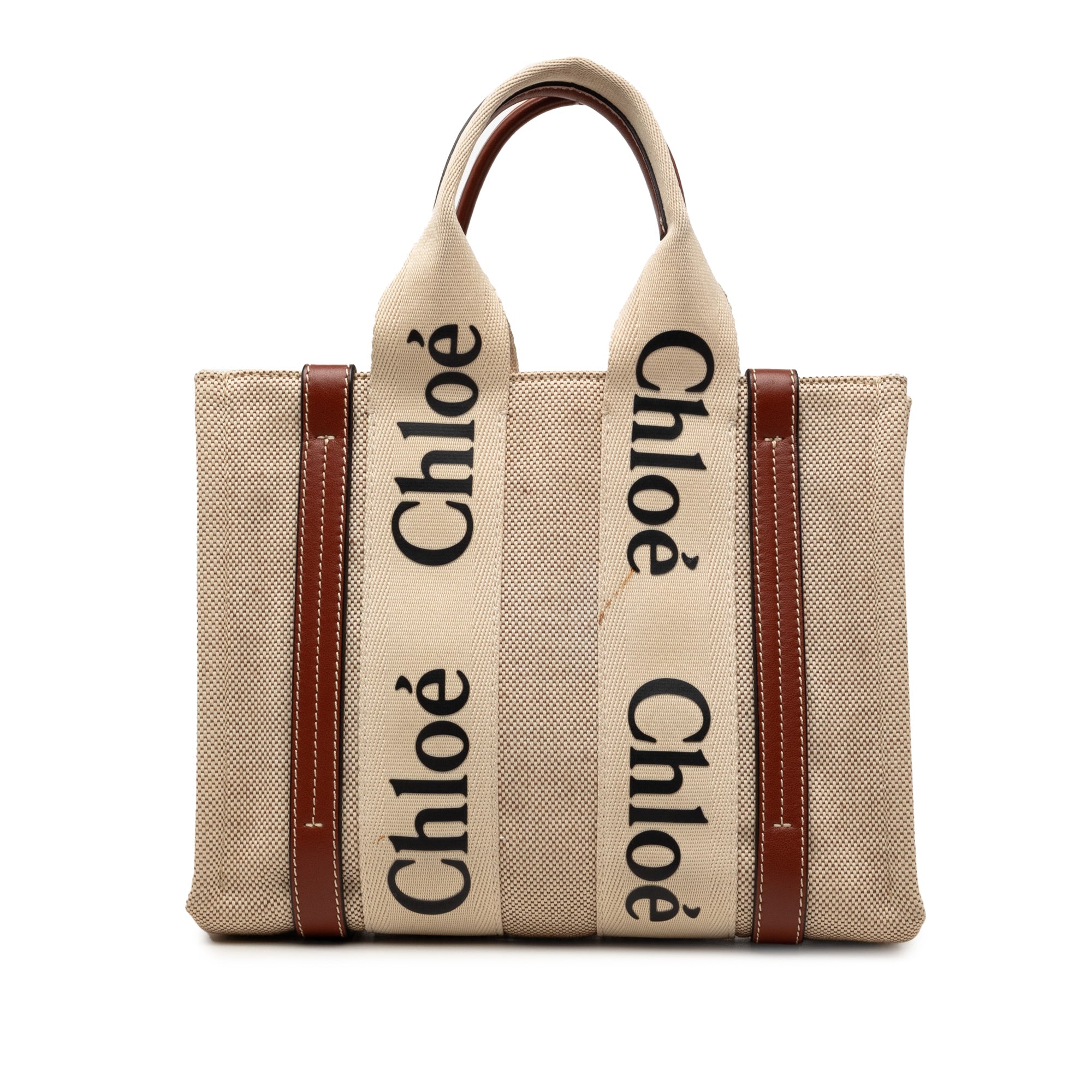 Chloé Small Toile Woody Cabas