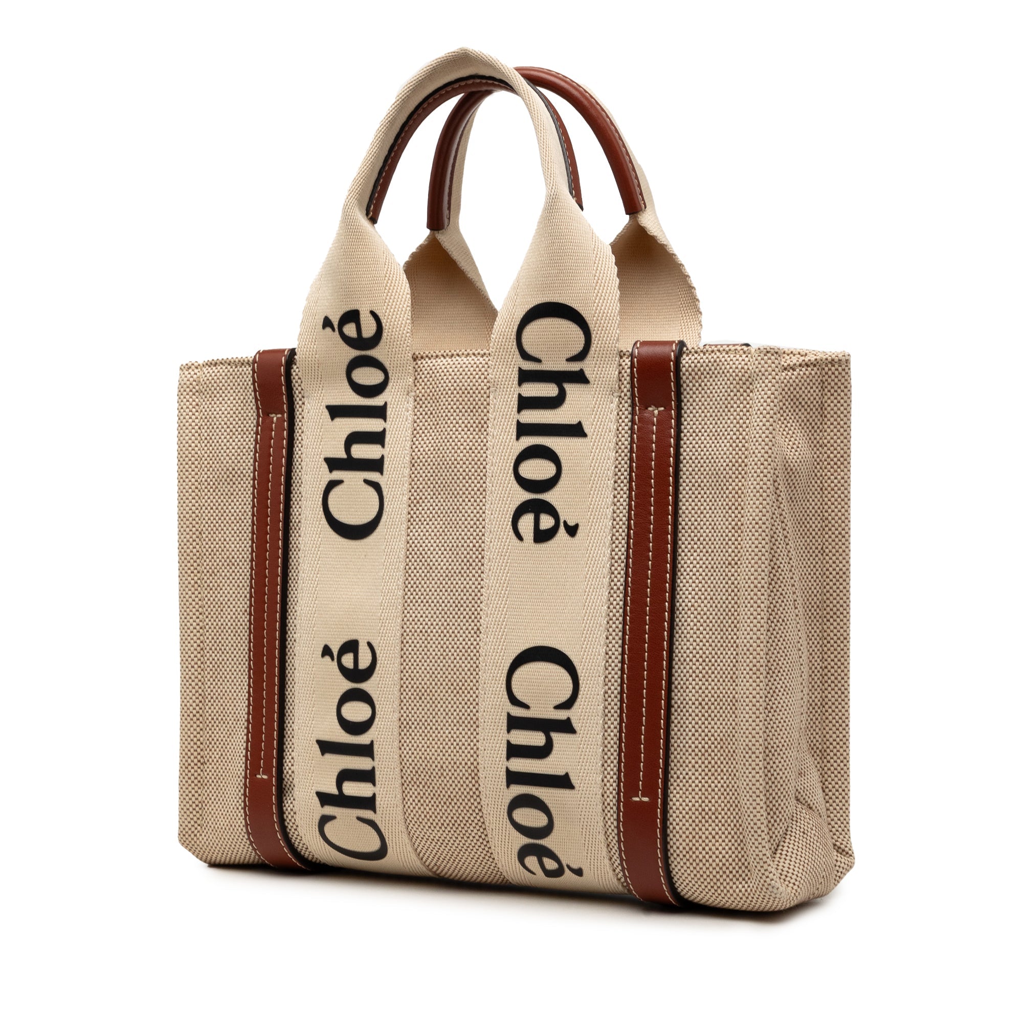 Chloé Small Toile Woody Cabas
