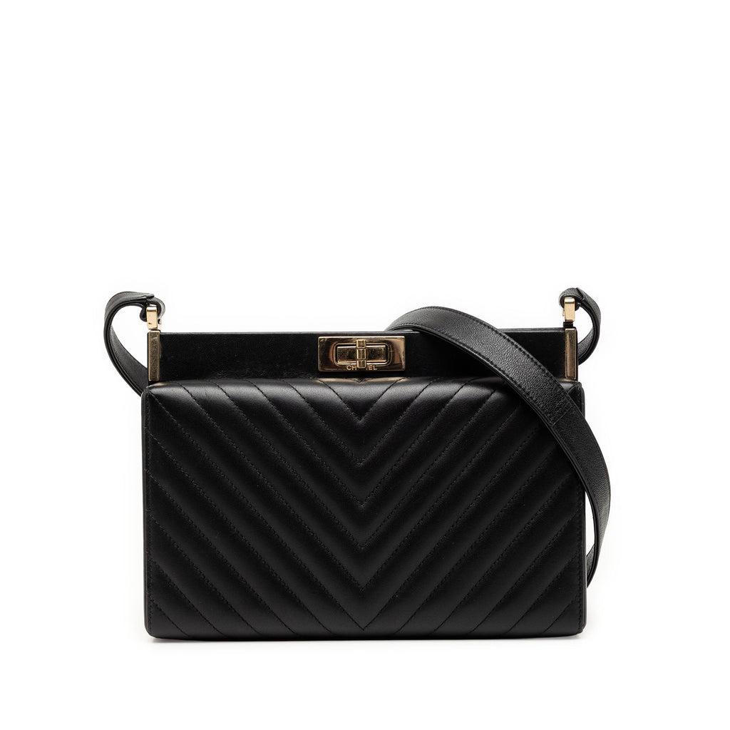 Chanel Chevron Cuir d’agneau Reissue 2.55 Frame Sac porté croisé