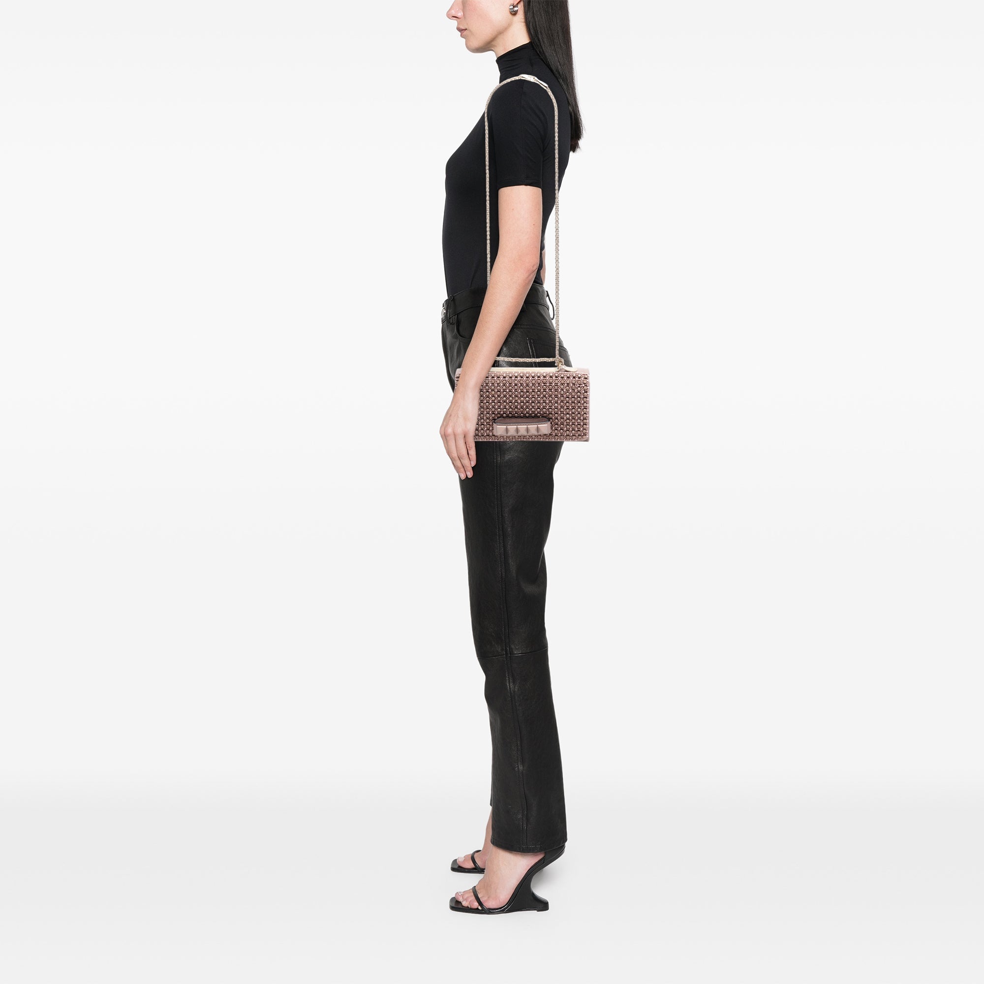 Valentino Nappa All Over Stud Va Va Voom Sac porté croisé