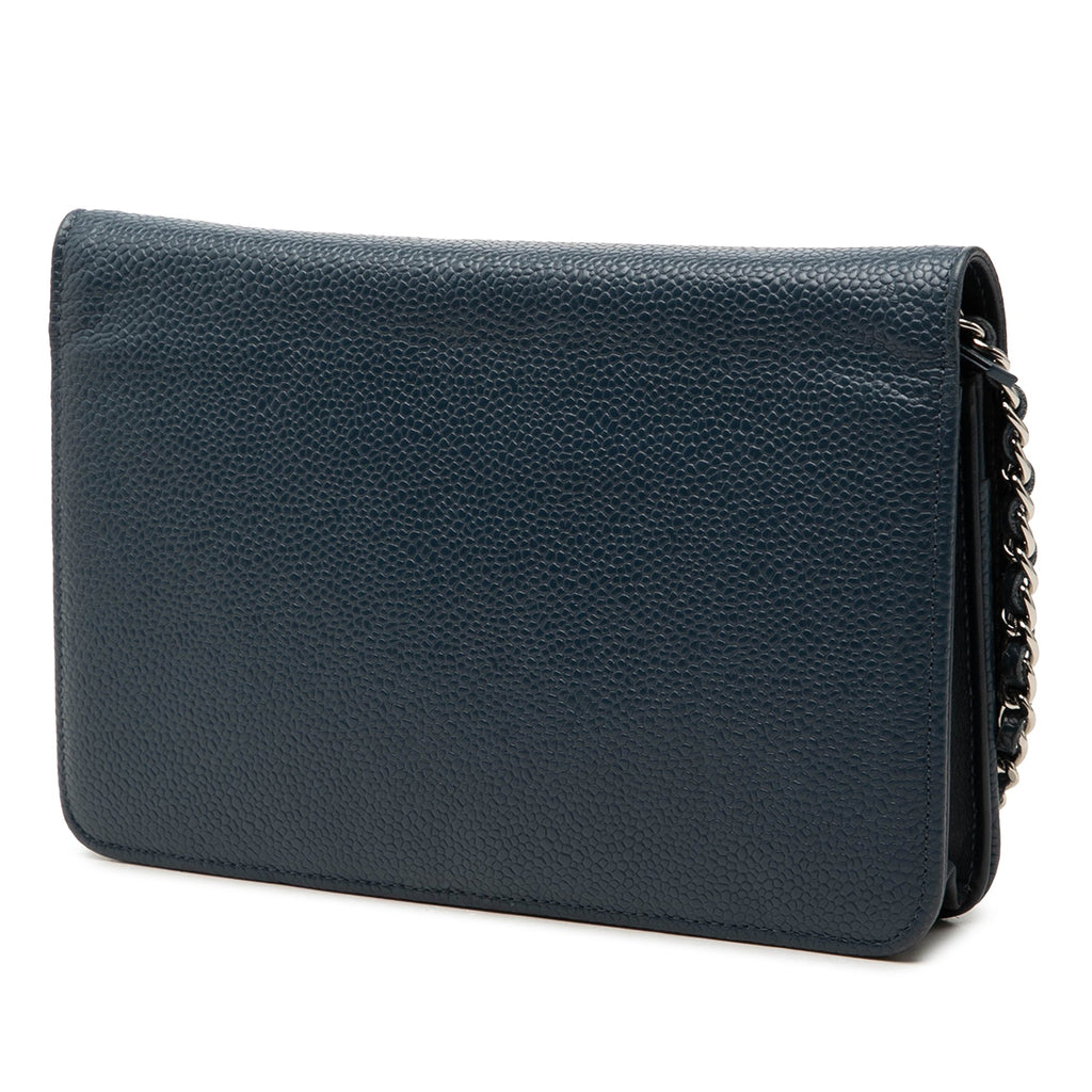 Chanel CC Caviar Wallet on Chain