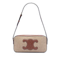 Celine Toile et Cuir de veau Cuir Triomphe Camera Sac bandoulière