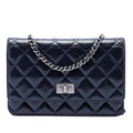 Chanel Matelassé brillant vieilli Cuir de veau Reissue 2.55 Wallet on Chain