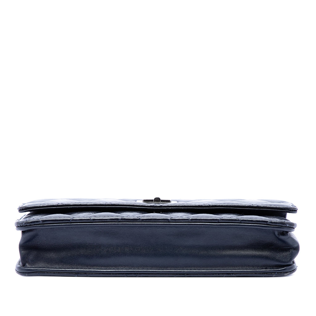 Chanel Matelassé brillant vieilli Cuir de veau Reissue 2.55 Wallet on Chain