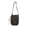 Miu Miu Jean Logo Bucket Sac