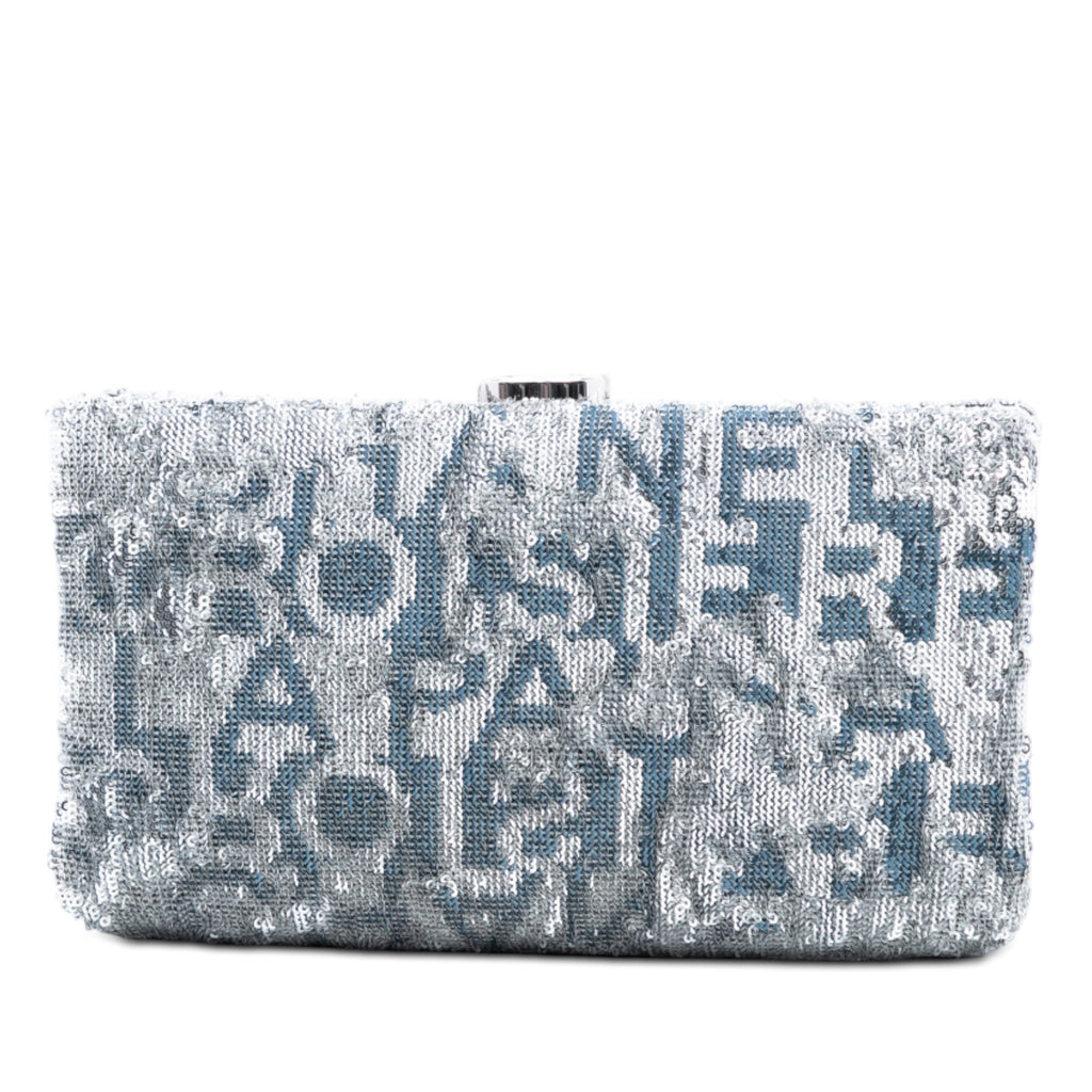 Chanel Satin Sequins brodé La Pausa Evening Pochette