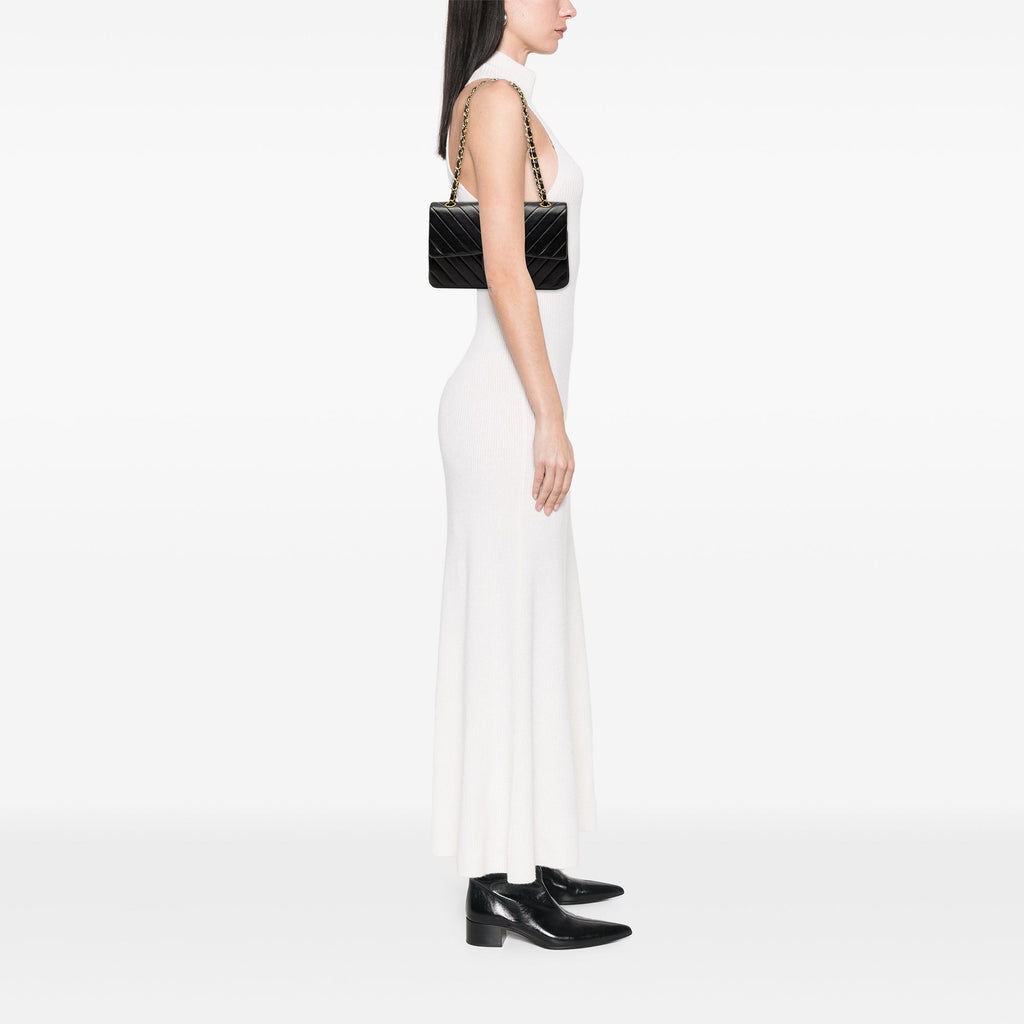 Chanel Medium Classic Chevron Cuir d’agneau Double rabat