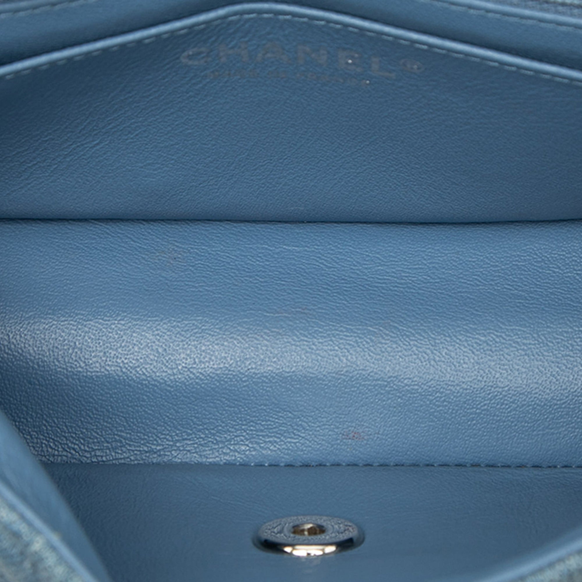 Chanel Mini Rectangular Classic Jean Braided Simple rabat