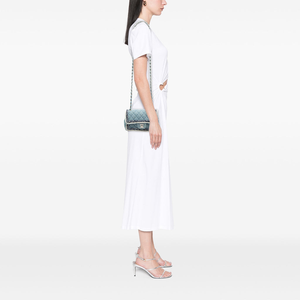 Chanel Mini Rectangular Classic Jean Braided Simple rabat