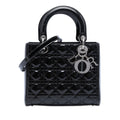 Dior Medium Cuir verni Cannage Lady Dior