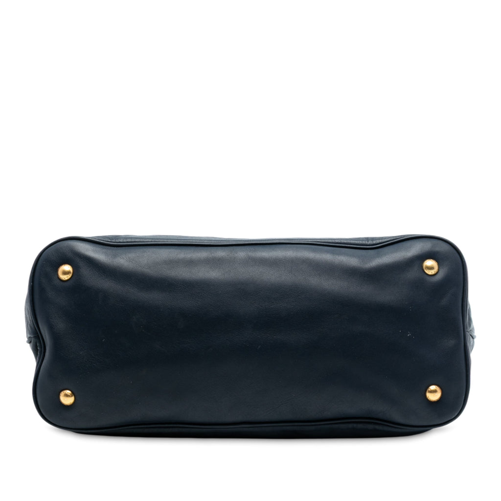 Prada Soft Cuir de veau Open Convertible Shopping Cabas