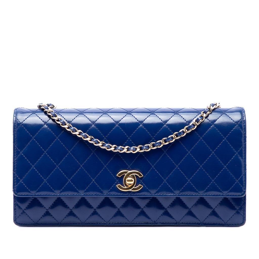 Chanel CC Matelassé Cuir d’agneau Long à rabat