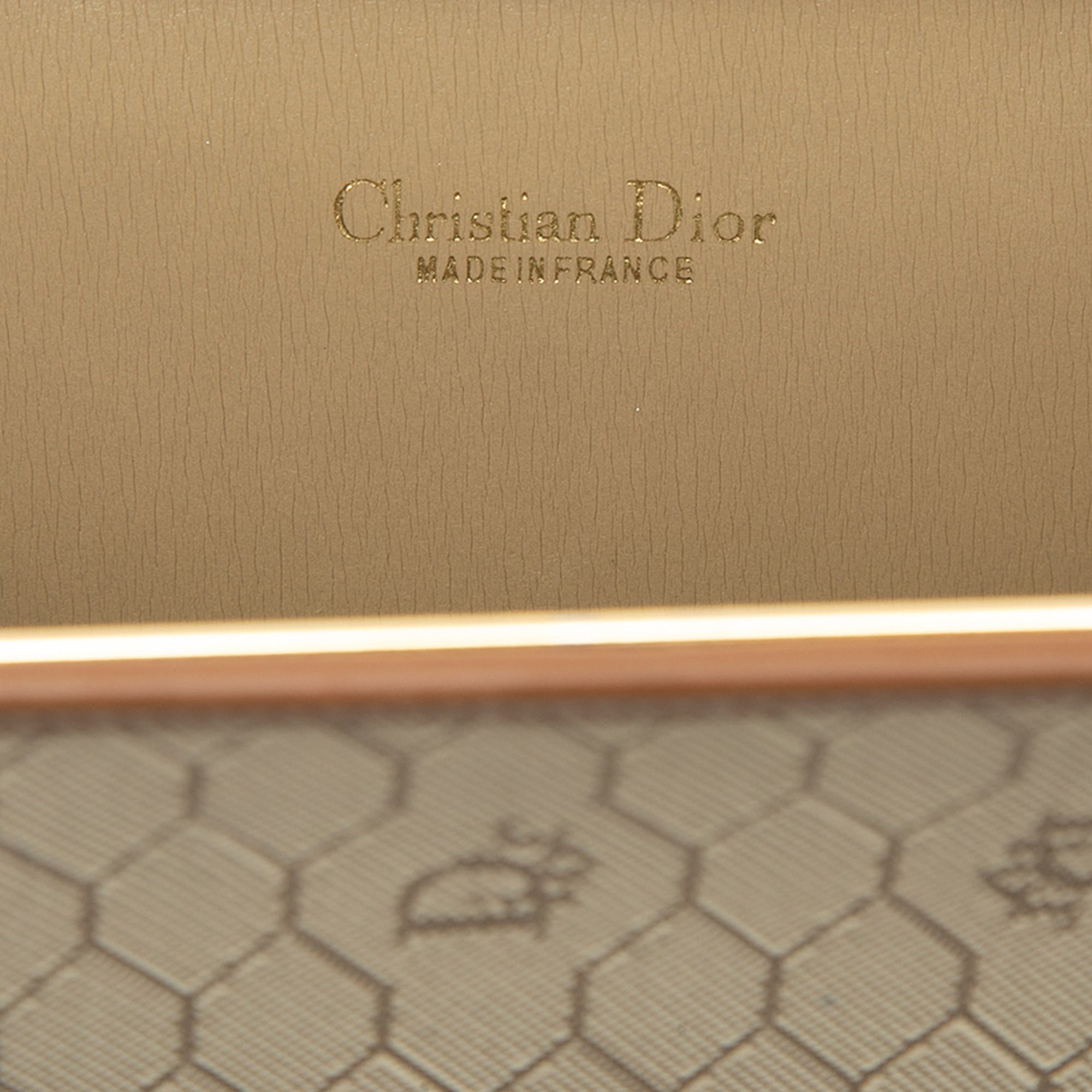 Dior Honeycomb Coated Toile Chain Sac porté croisé