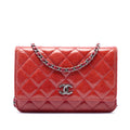 Chanel Paris Dallas CC Matelassé Cuir verni Cuir de chèvre Wallet on Chain