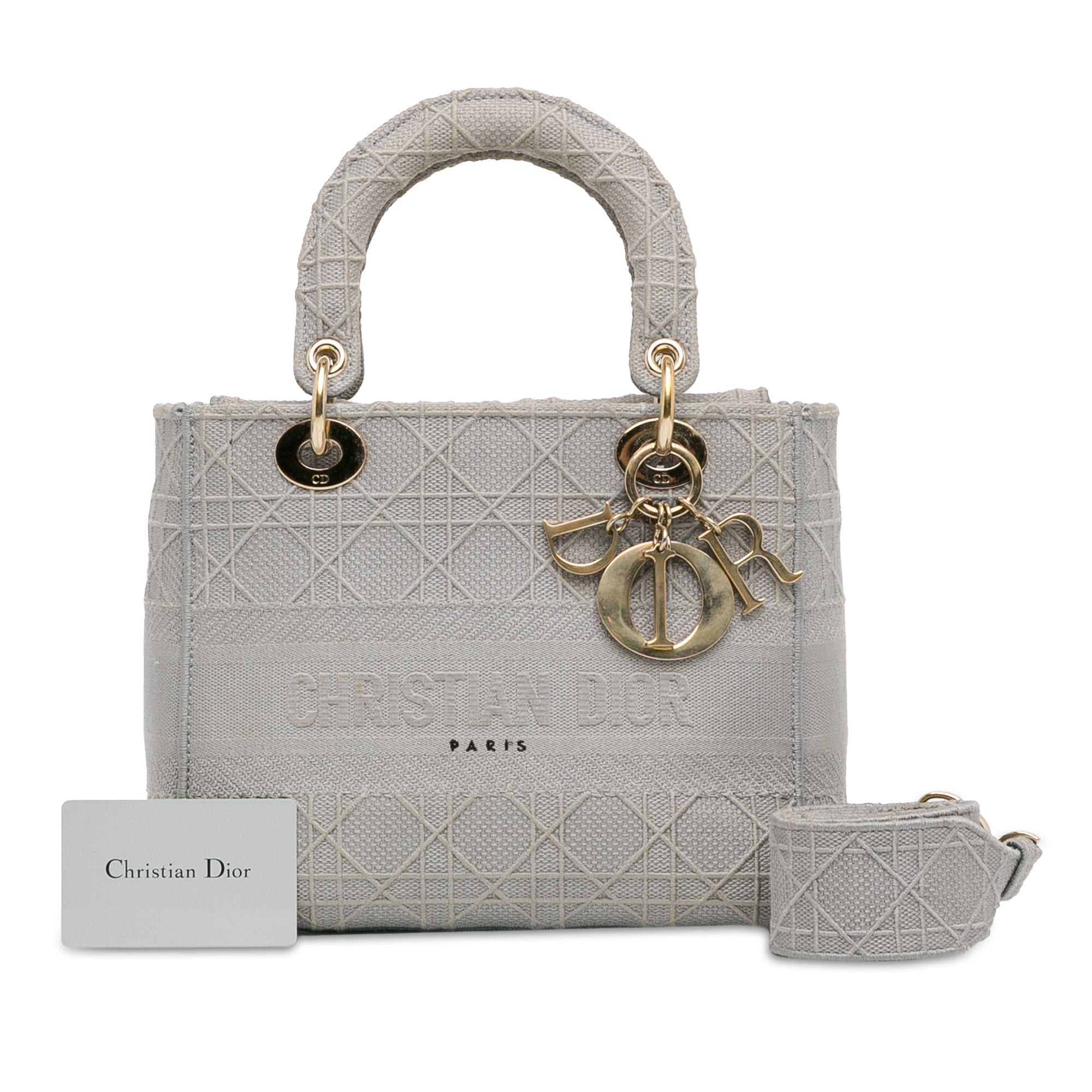 Dior Medium Toile Cannage Lady D Lite