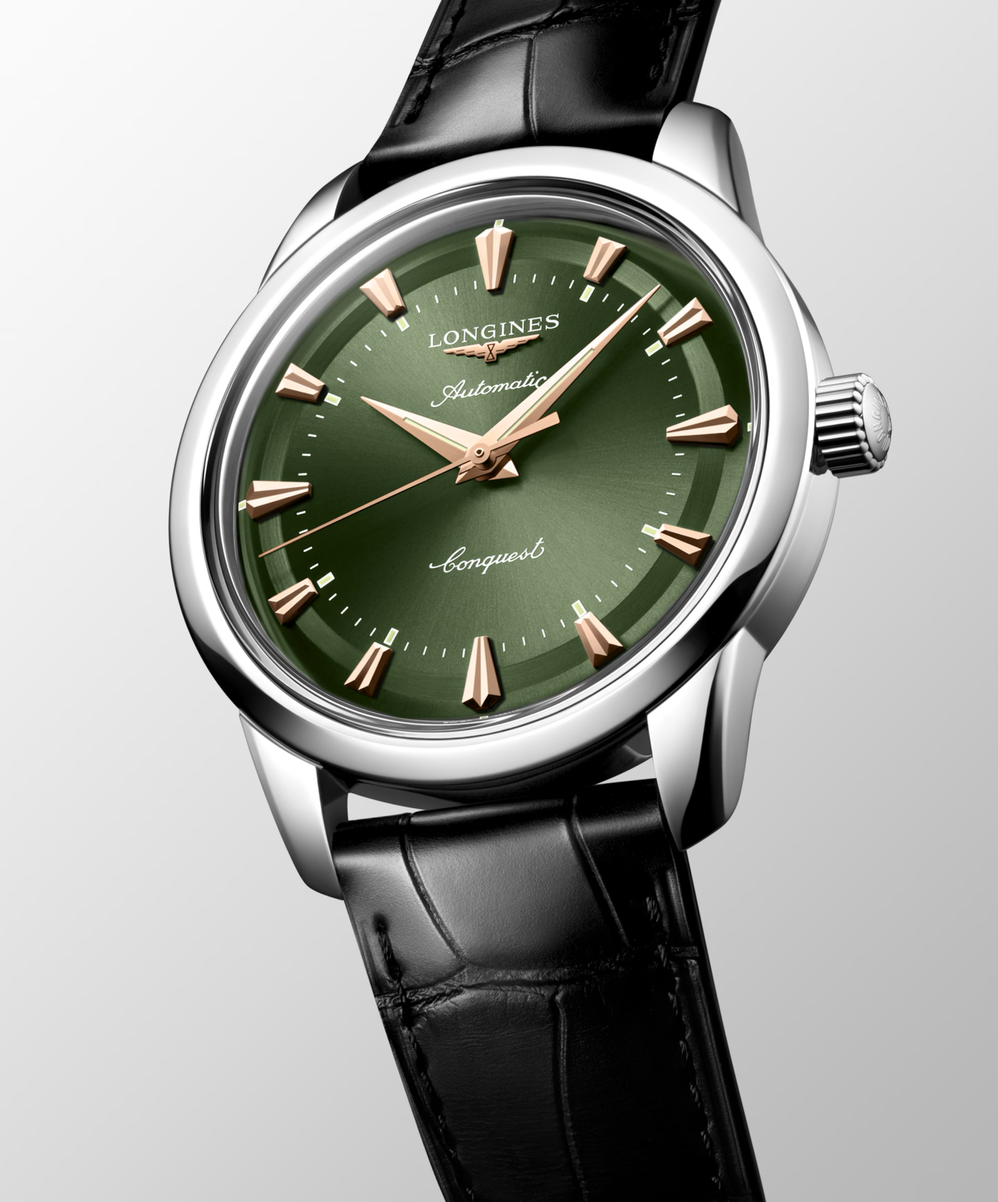 CONQUEST HERITAGE 40 mm- Green on Black Strap
