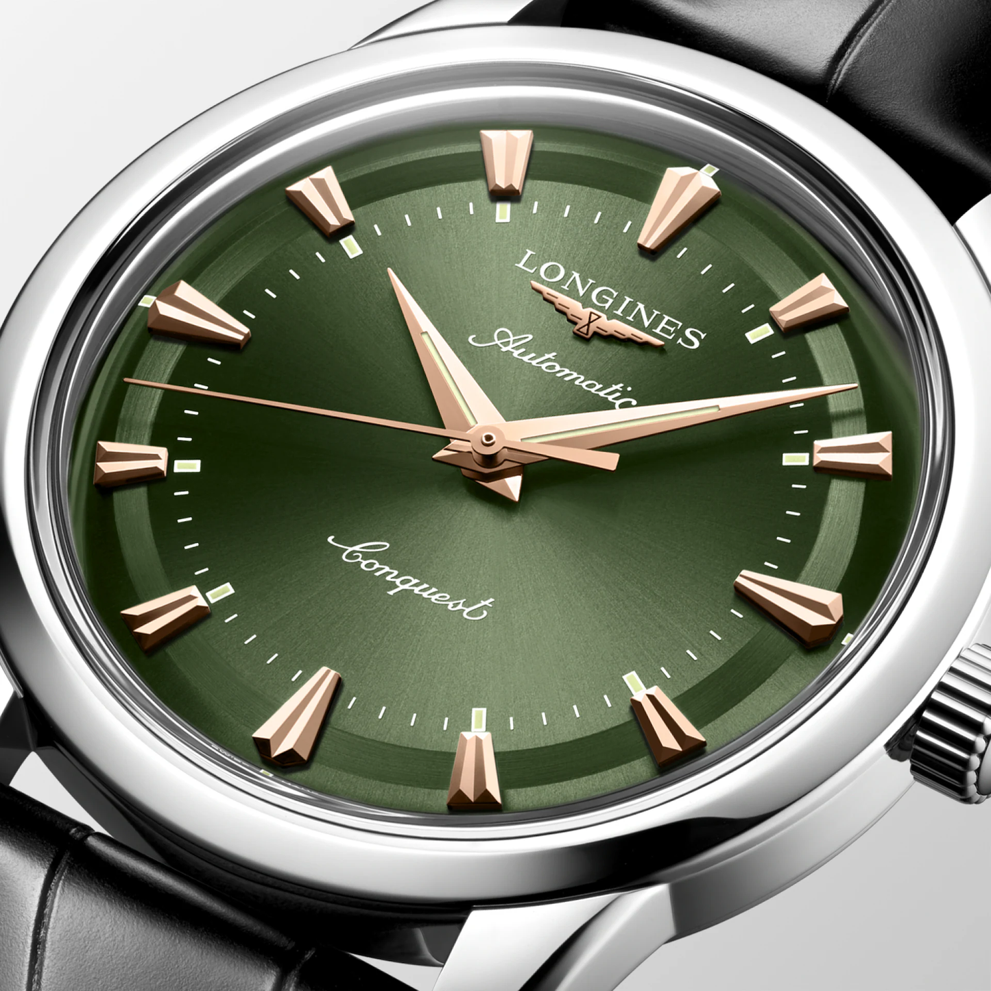 CONQUEST HERITAGE 40 mm- Green on Black Strap