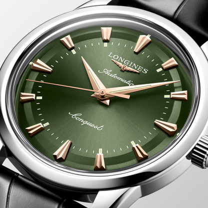 CONQUEST HERITAGE 40 mm- Green on Black Strap