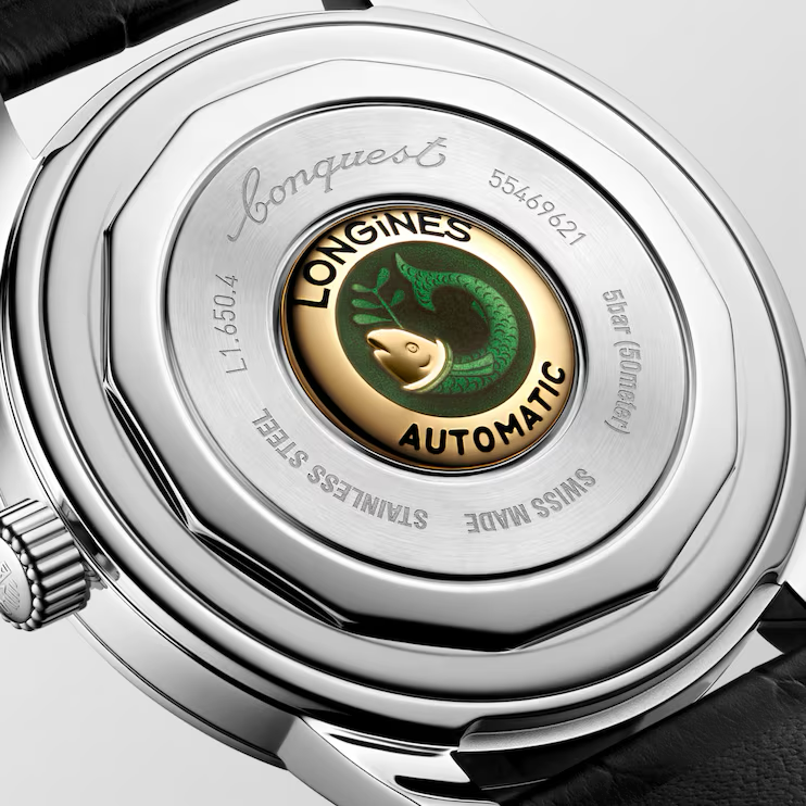 CONQUEST HERITAGE 40 mm-Blue on Black Strap