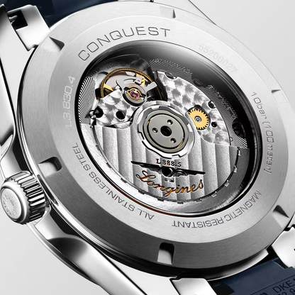 Conquest Auto Blue 41 mm Rubber Strap