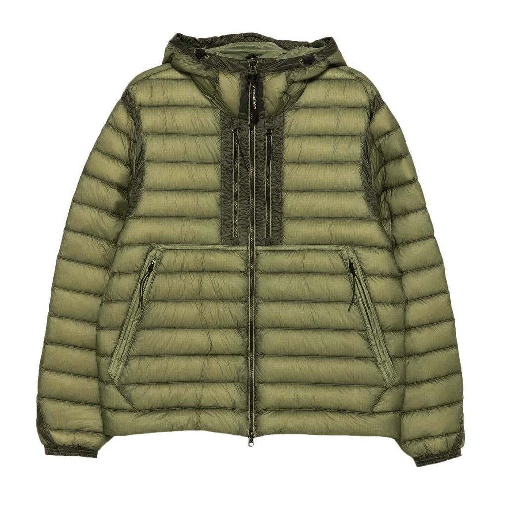 [C.P. Company] DD-Shell Goggle Hooded Down Jacket in Fallen Rock