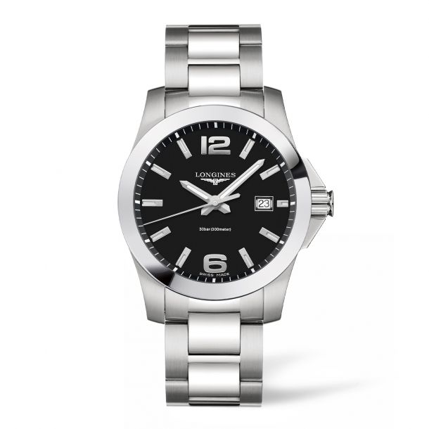 CONQUEST Quartz 41 mm Black*