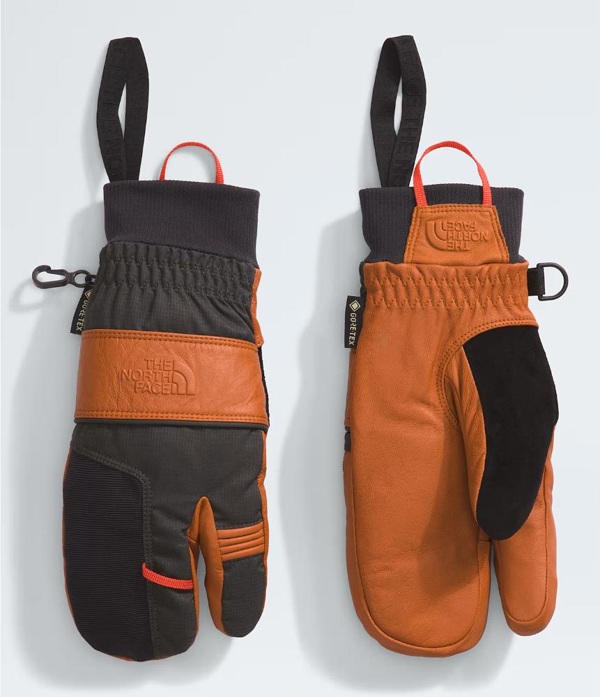 The North Face - Montana Pro SG GTX Trigger Mitt - Unisex - Leather Brown/Asphalt Grey