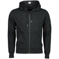 Cp Company 16cm Hooded Lens Full Zip Lens In Black