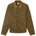 Cp Company Chrome-R Overshirt In 041A Ivy Green