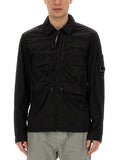 Cp Company 013A Chrome-R Lens Overshirt in Black