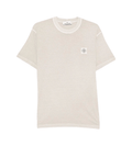 [Stone Island] Cotton "Fissato" Effect Compass T-Shirt