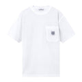 [Stone Island] Cotton "Fissato" Effect Pocket Compass T-Shirt